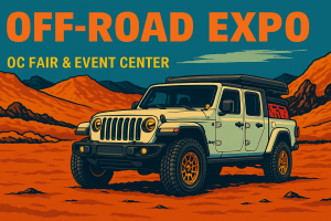 Off Road Expo Jeep Gladiator in a canyon image by AI