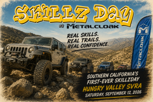 Jeeps during the first Southern California SkillzDay at Hungry Valley SVRA.
