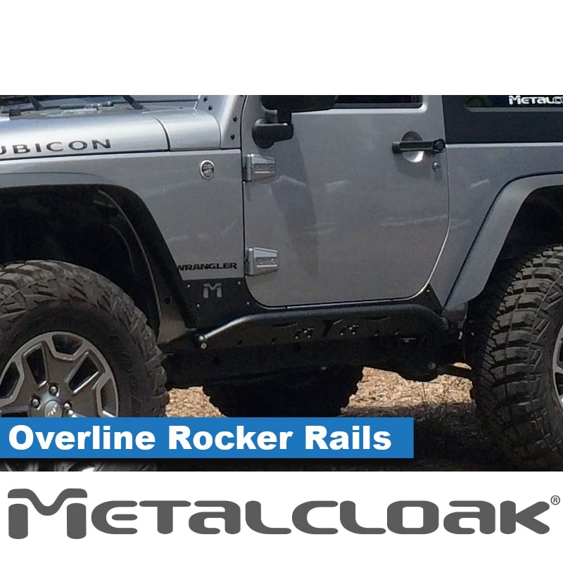 Próg rurowy MetalCloak z płytą deflektora na Jeepie Wrangler JK