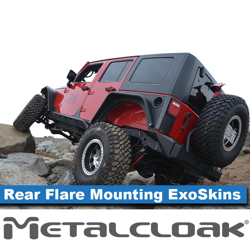 ExoSkin i poszerzenia Overline w terenie skalistym