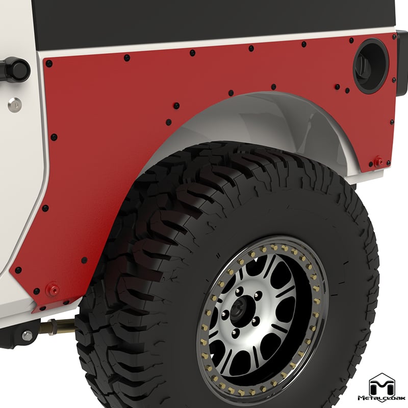 MetalCloak Overline – tylny ExoSkin do Jeepa Wrangler JK 2-drzwiowego