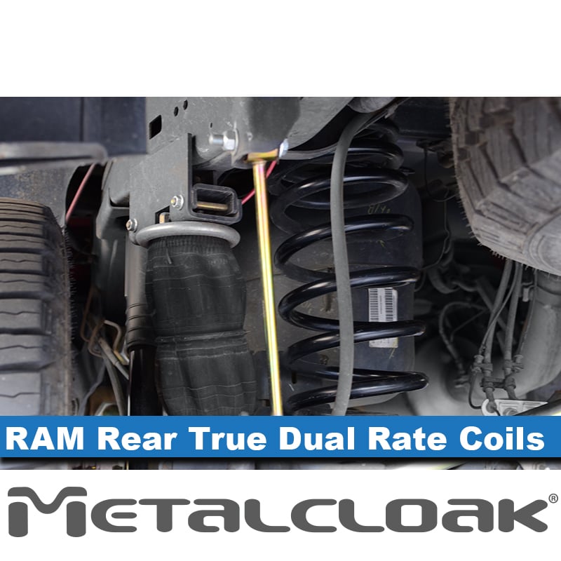MetalCloak Sprężyny True Dual Rate, tył, lift 4,5" Max Flex, RAM 2500 2014+