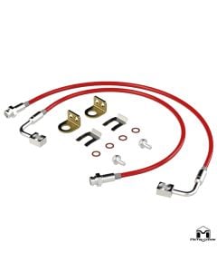 JK Wrangler Replacement Brake Line Pair 26.5" with brackets and hardware 