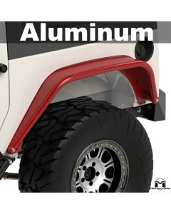 Aluminum Overland Tube Fenders, JK Wrangler, Rear
