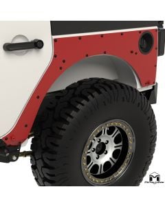 Jeep JK Wrangler 4-Door Overline Rear Fender, Rear Flare ExoSkins