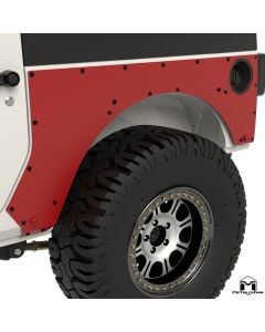 Jeep JK Wrangler 2-Door Overline Rear Fender, Rear Flare ExoSkins