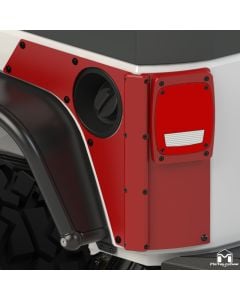 Jeep JK Wrangler Aluminum Housing Rear ExoSkin & ExoCorner Kit