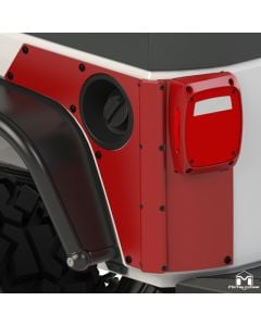 Jeep JK Wrangler Molded Housing, Rear ExoSkin & ExoCorner Kit,  Pair