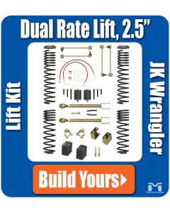 Jeep JK Wrangler Lift Kit, Dual-Rate, 2.5", Build Yours