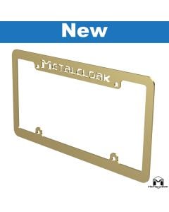 MetalCloak Golden License Plate Frame