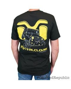 MetalCloak "Yellow Icon" Men's Tee - Newly Updated!, Back Graphic