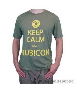 #CloakedRepublic "Keep Calm & Rubicon" Tri-Blend T-Shirt, Front Graphic