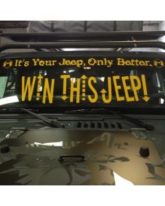 Yellow It's Your Jeep, Only Better Premium Vinyl Decal, Reflective