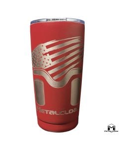 MetalCloak Grunge American Flag 18oz Drink Tumbler