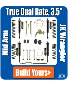 Jeep JK Wrangler 3.5" True Dual Rate Lift Kits, Build Yours