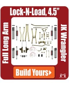 Jeep JK Wrangler 4.5" Lock-N-Load, Bolt-On Long Arm Suspension & Lift Kit