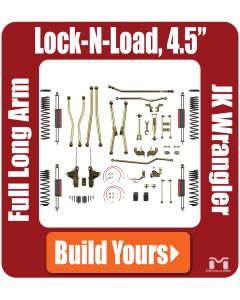 Jeep JK Wrangler 4.5" Full Long Arm Lock-N-Load Bolt-On Suspension System