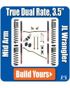 Metalcloak Jeep JL Wrangler 3.5 True Dual Rate Lift Kit Suspension