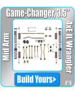 Jeep 4xE JL Wrangler 3.5" Game-Changer Suspension, Build Yours
