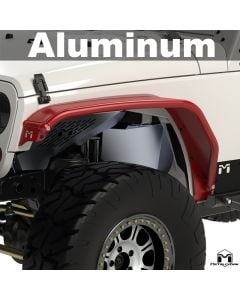 Aluminum Overland Tube Fenders, JK Wrangler, Front