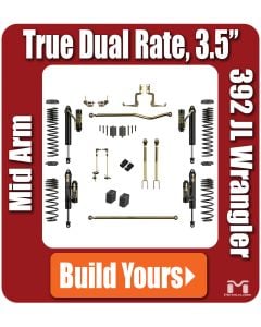 Jeep 392 JL Wrangler 3.5" True Dual Rate Lift Kit, Build Yours