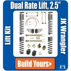 Jeep JK Wrangler Lift Kit, Dual-Rate, 2.5", Build Yours