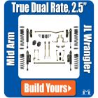 JL Wrangler 2.5" True Dual Rate Lift Kits, Build Yours