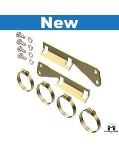 JK Wrangler RockSport BLACK Reservoir Mount Relocation Bracket, Rear