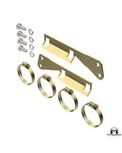 JK Wrangler RockSport BLACK Reservoir Mount Relocation Bracket, Rear, Rendering