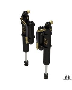 RockSport BLACK, 4.5"/5.5" JL Wrangler Reservoir Shocks, Rear, Pair