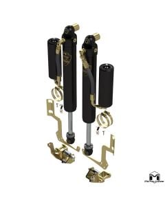 RockSport BLACK, 4.5"/5.5" JL Wrangler & JT Gladiator Reservoir Shocks, Front, Pair