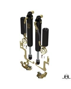 RockSport BLACK, 2.5"/3.5" JL Wrangler & JT Gladiator Reservoir Shocks, Front, Pair, Standard Axle Edition