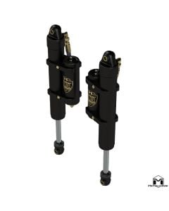 RockSport BLACK, 4.5"/5.5" JT Gladiator Reservoir Shocks, Rear, Pair