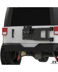 MetalCloak SportGate Tire Carrier, JK Wrangler, Rendering