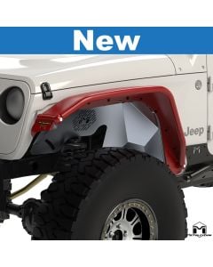 Aluminum Overline High Clearance Tube Fenders, JL Wrangler/JT Gladiator, Front, Pair