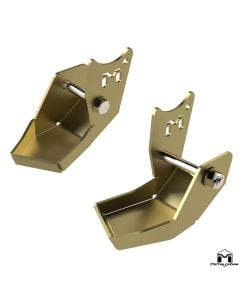 JL Wrangler Rear Bolt On Shock Bracket Skid Plate, Pair