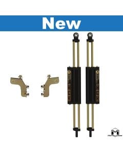 JK Wrangler Front 3.5" 6Pak BLACK Shocks, Pair