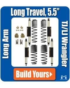 TJ/LJ Wrangler 6Pak Upgrade for Long Arms, 5.5", Build Yours