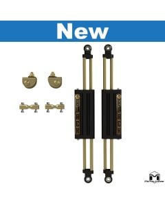 MetalCloak 6Pak Black Shock kit with hardware and reservoir shocks for Jeep TJ/LJ