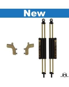 JK Wrangler Front 5.5" 6Pak BLACK Shocks, Pair