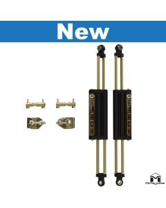 JK Wrangler Rear 5.5" 6Pak BLACK Shocks, Pair