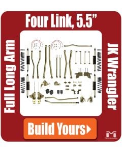 Jeep JK Wrangler 4.5" Four Link Full Long Arm Suspension System