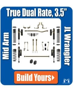 JL Wrangler 3.5" True Dual Rate Lift Kits, Build Yours