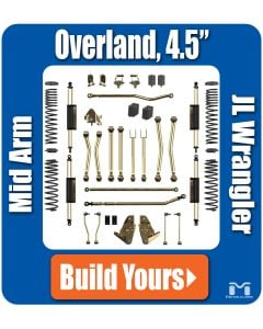 Jeep JL Wrangler 4.5" Rocklander® Overland Suspension & Lift Kit, Build Yours