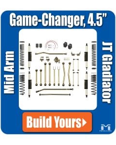 Jeep JT Gladiator 4.5" Game-Changer Suspension & Lift Kit, Components