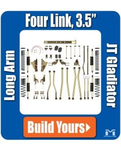 JT Gladiator 3.5" Four Link Long Arm Suspension Systems, Tech, Build Yours