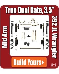 Jeep 392 JL Wrangler 3.5" True Dual Rate Lift Kit, Build Yours
