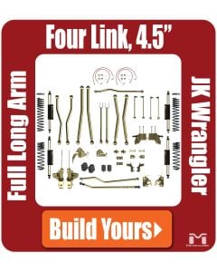 Jeep JK Wrangler 4.5" Four Link Full Long Arm Suspension System