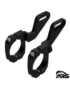 Light Bar Mount, 2" Tube, Billet Aluminum, Pair