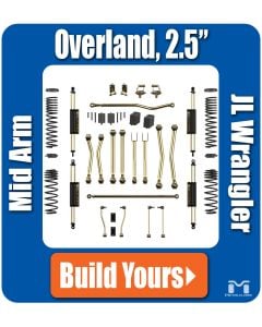 Jeep JL Wrangler 2.5" Rocklander® Overland Suspension & Lift Kit, Build Yours